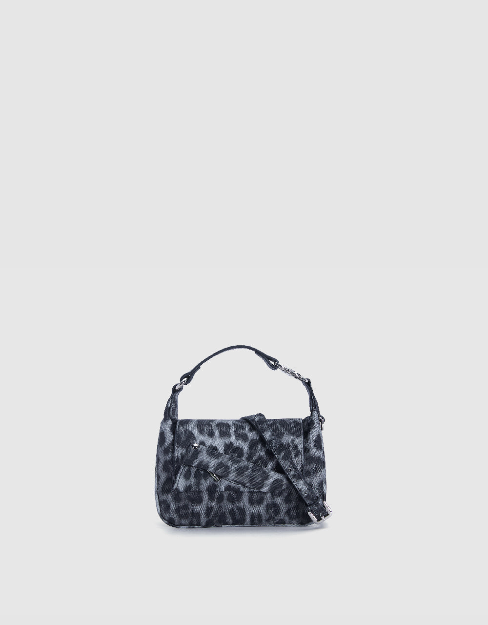 Leopard Printed Vegan Leather Shoulder Bag