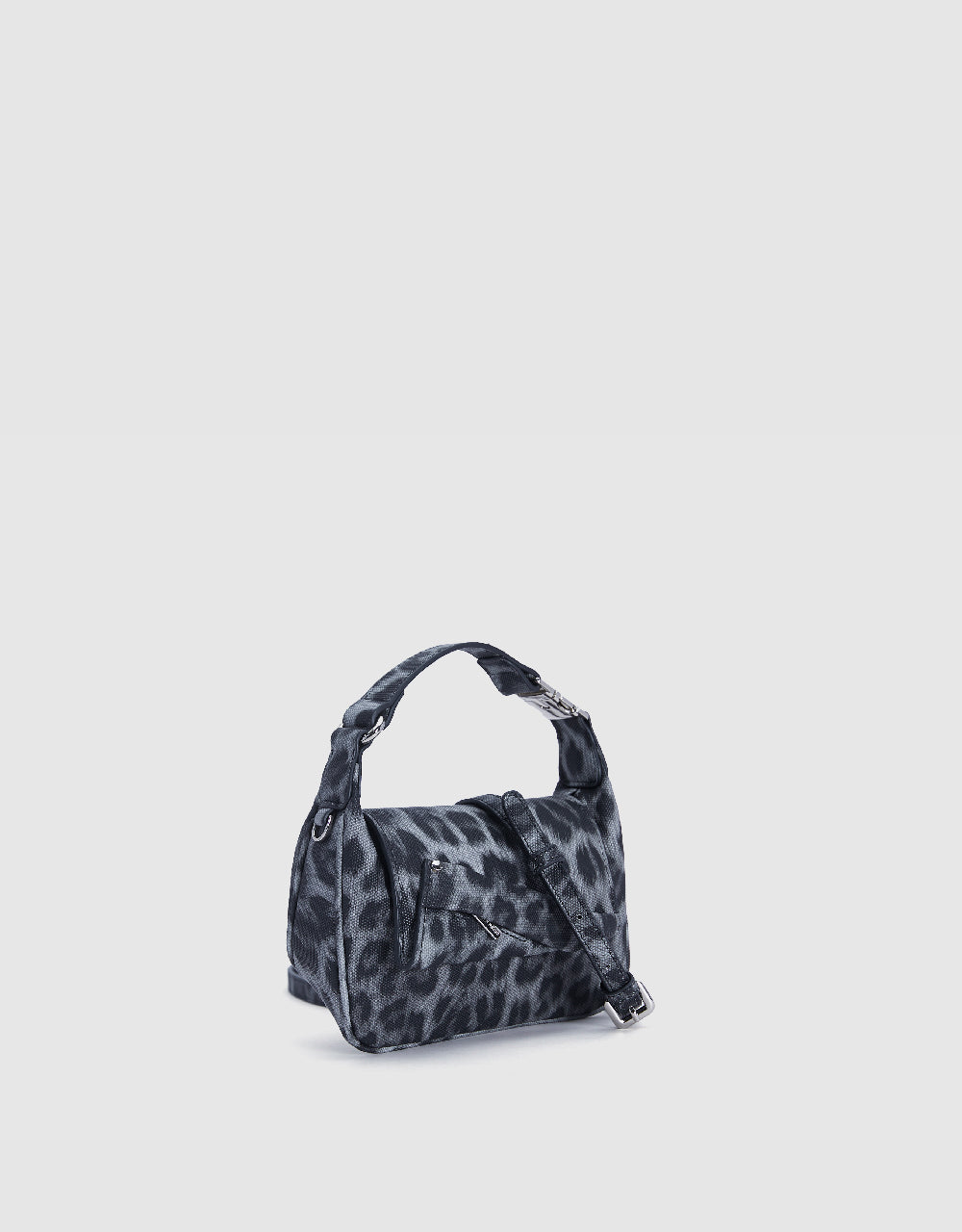Leopard Printed Vegan Leather Shoulder Bag