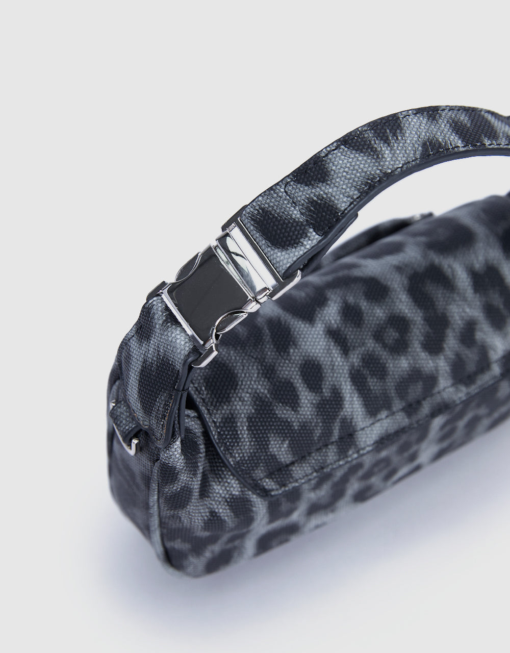 Leopard Printed Vegan Leather Shoulder Bag