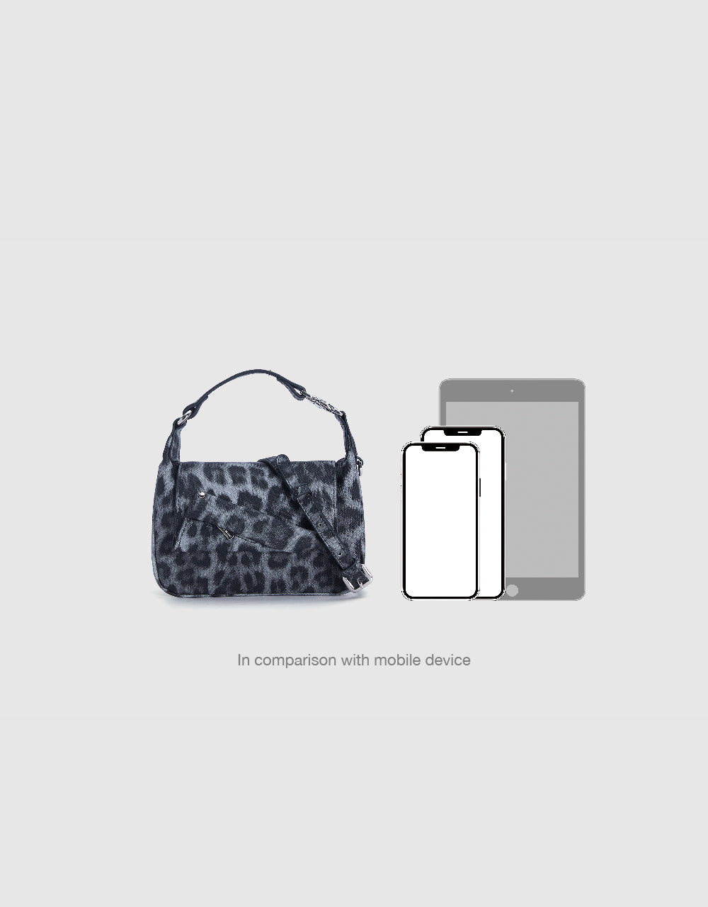 Leopard Printed Vegan Leather Shoulder Bag
