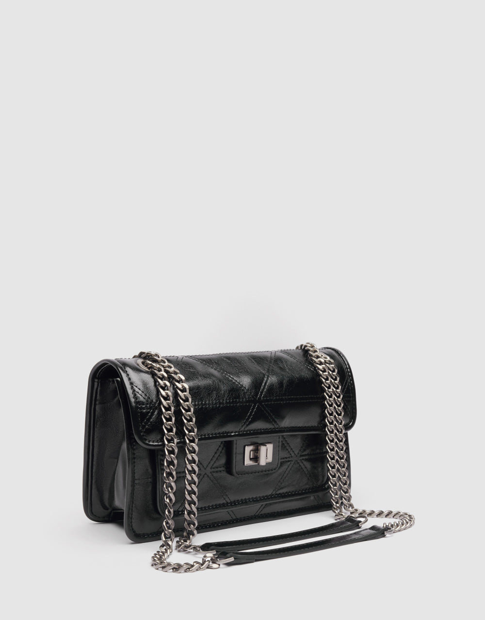 Turn Lock Shoulder Bag