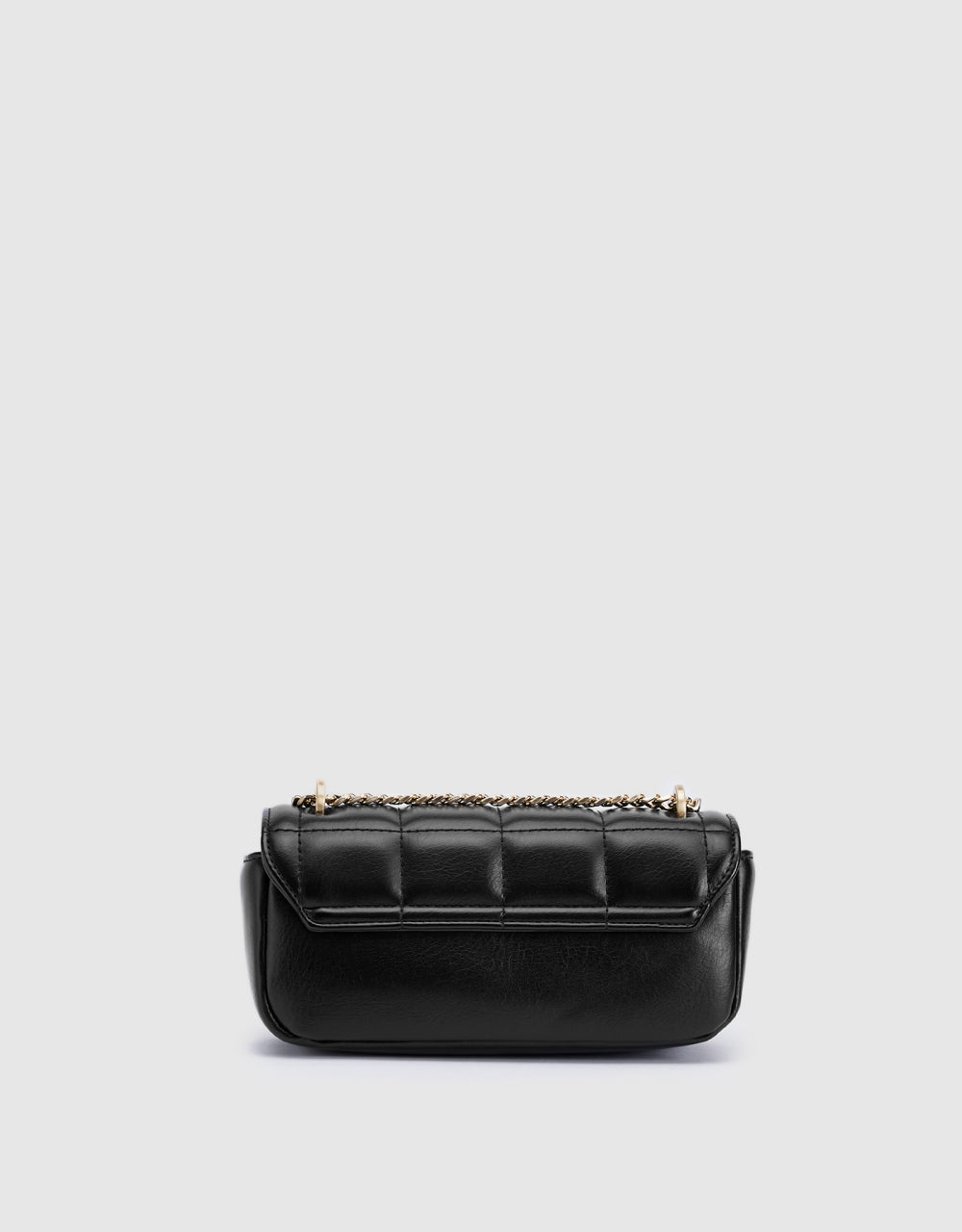 Quilted Turn-Lock Shoulder Bag
