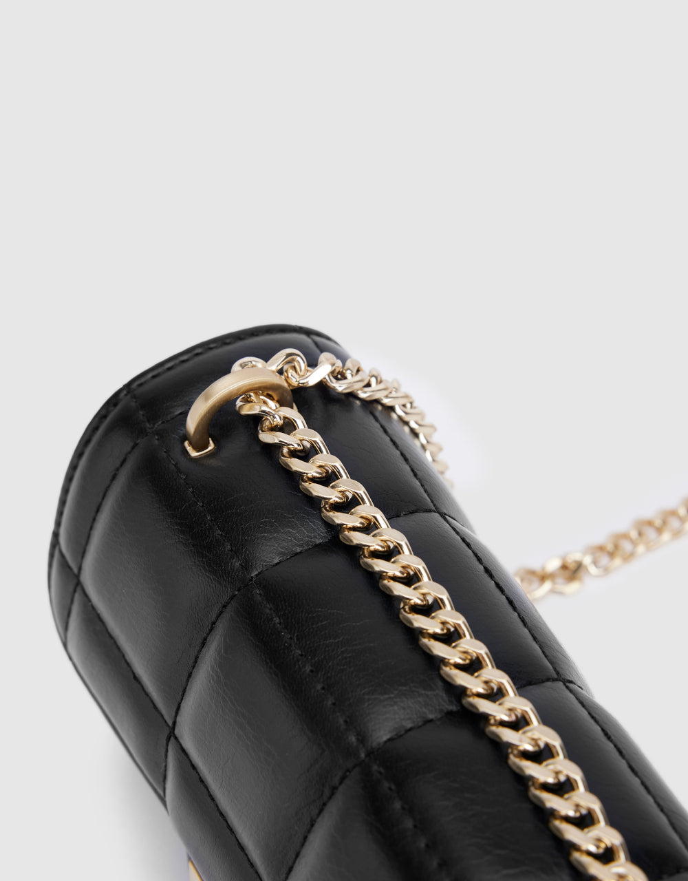 Quilted Turn-Lock Shoulder Bag