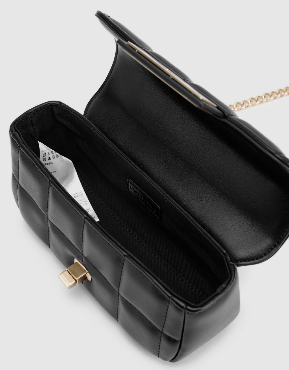 Quilted Turn-Lock Shoulder Bag
