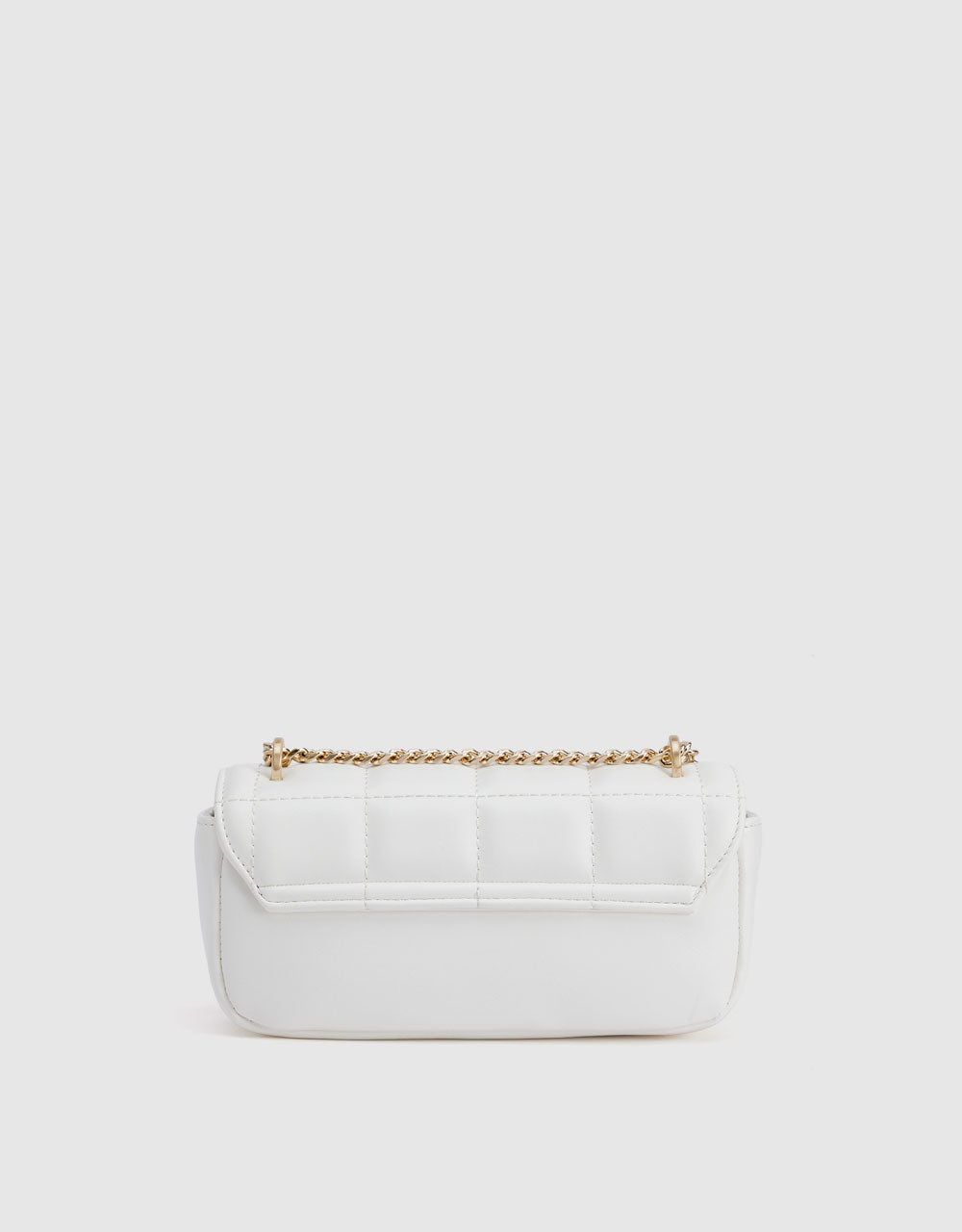 Quilted Turn-Lock Shoulder Bag