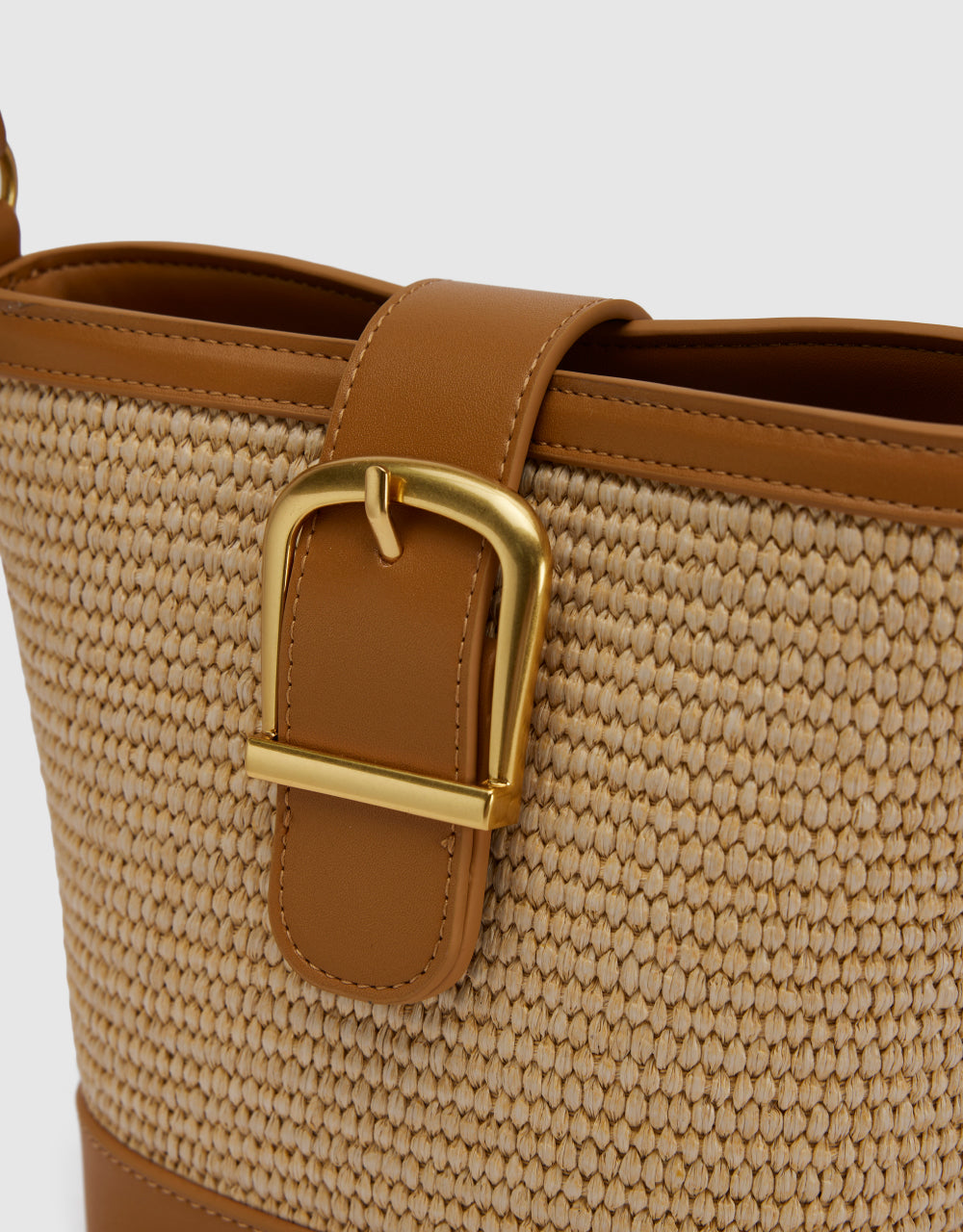 Two-Toned Bucket Bag