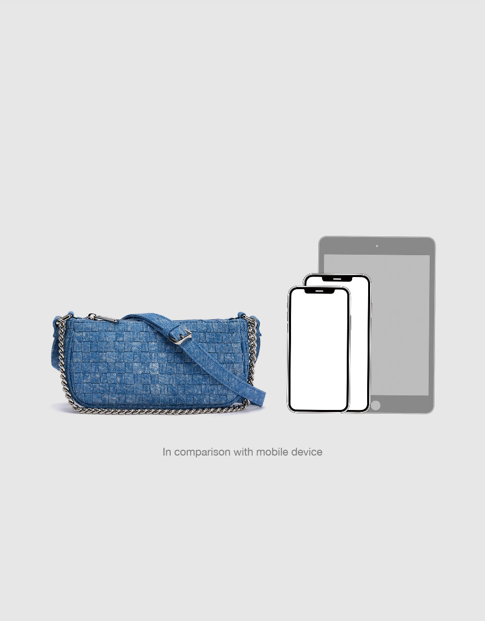 Denim Braided Crossbody Bag
