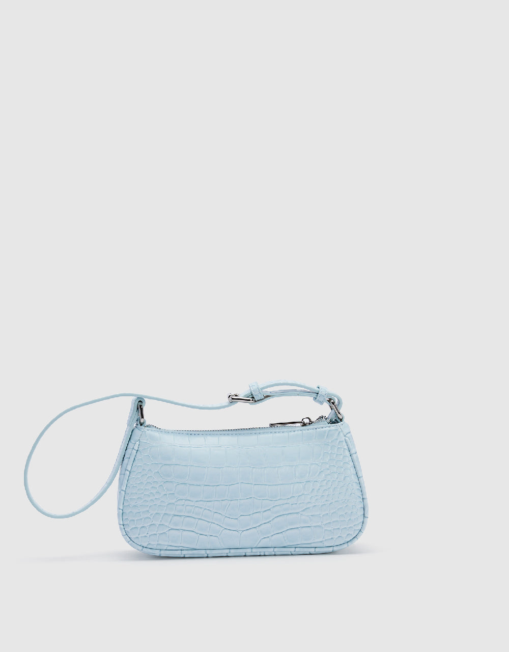 Croc Embossed Shoulder Bag