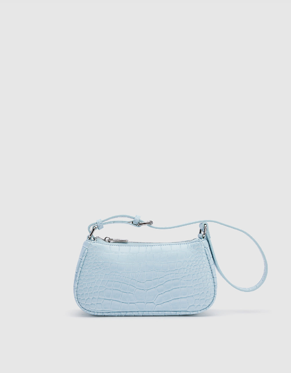 Croc Embossed Shoulder Bag