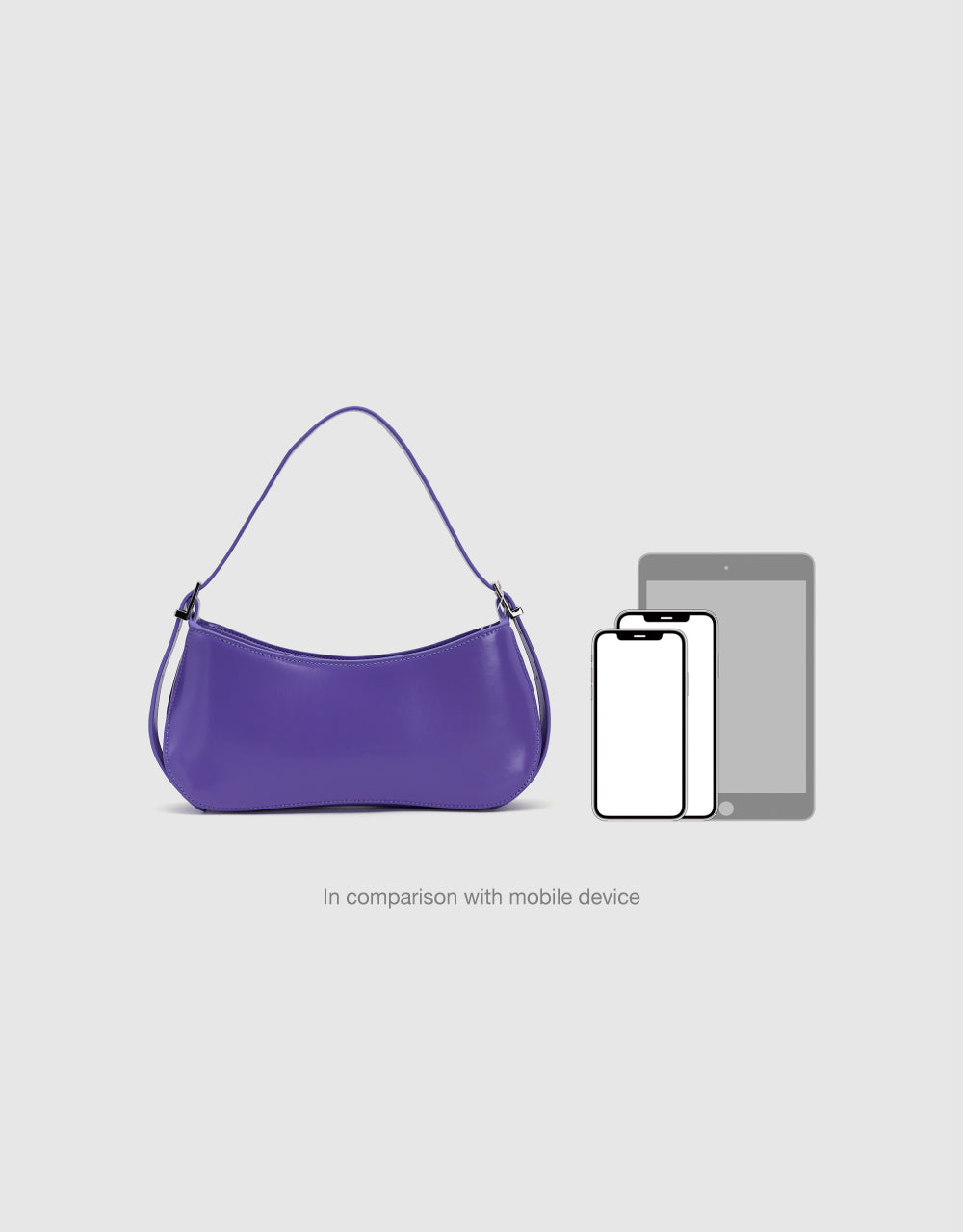 Vegan Leather Baguette Bag