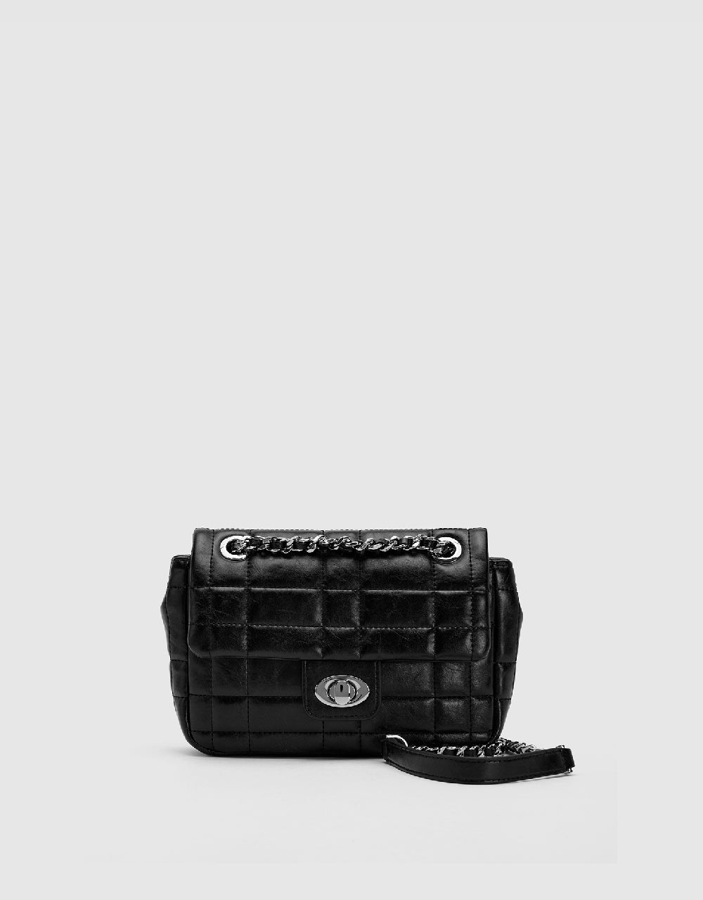 Turn-Lock Shoulder Bag