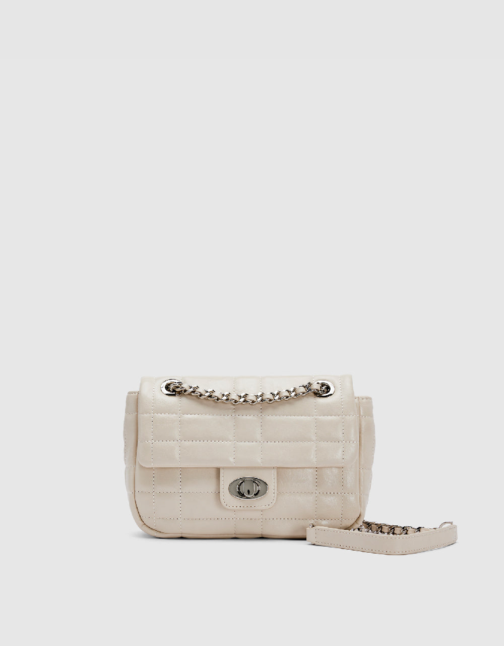Turn-Lock Shoulder Bag