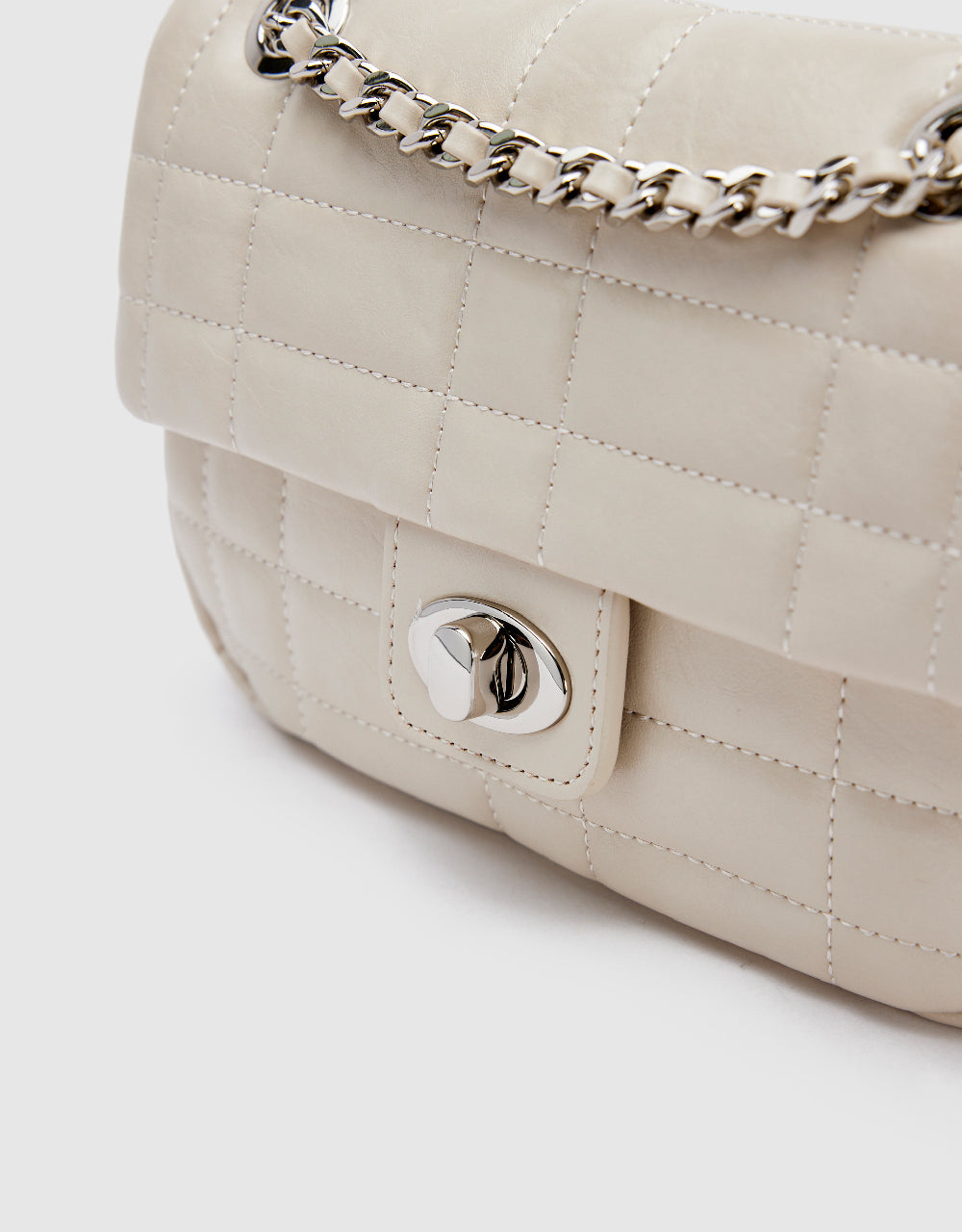 Turn-Lock Shoulder Bag