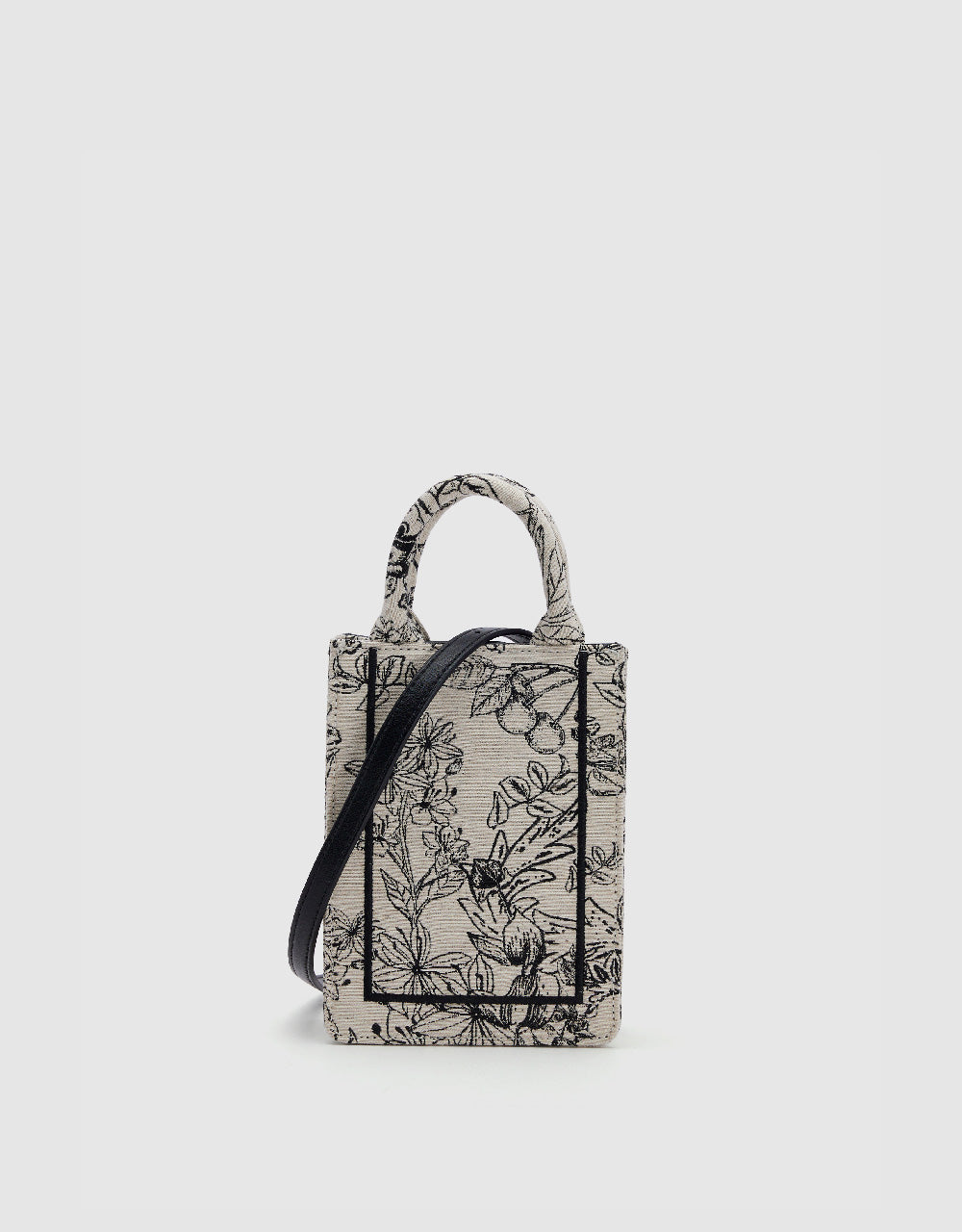 Flowers Printed Shoulder Bag