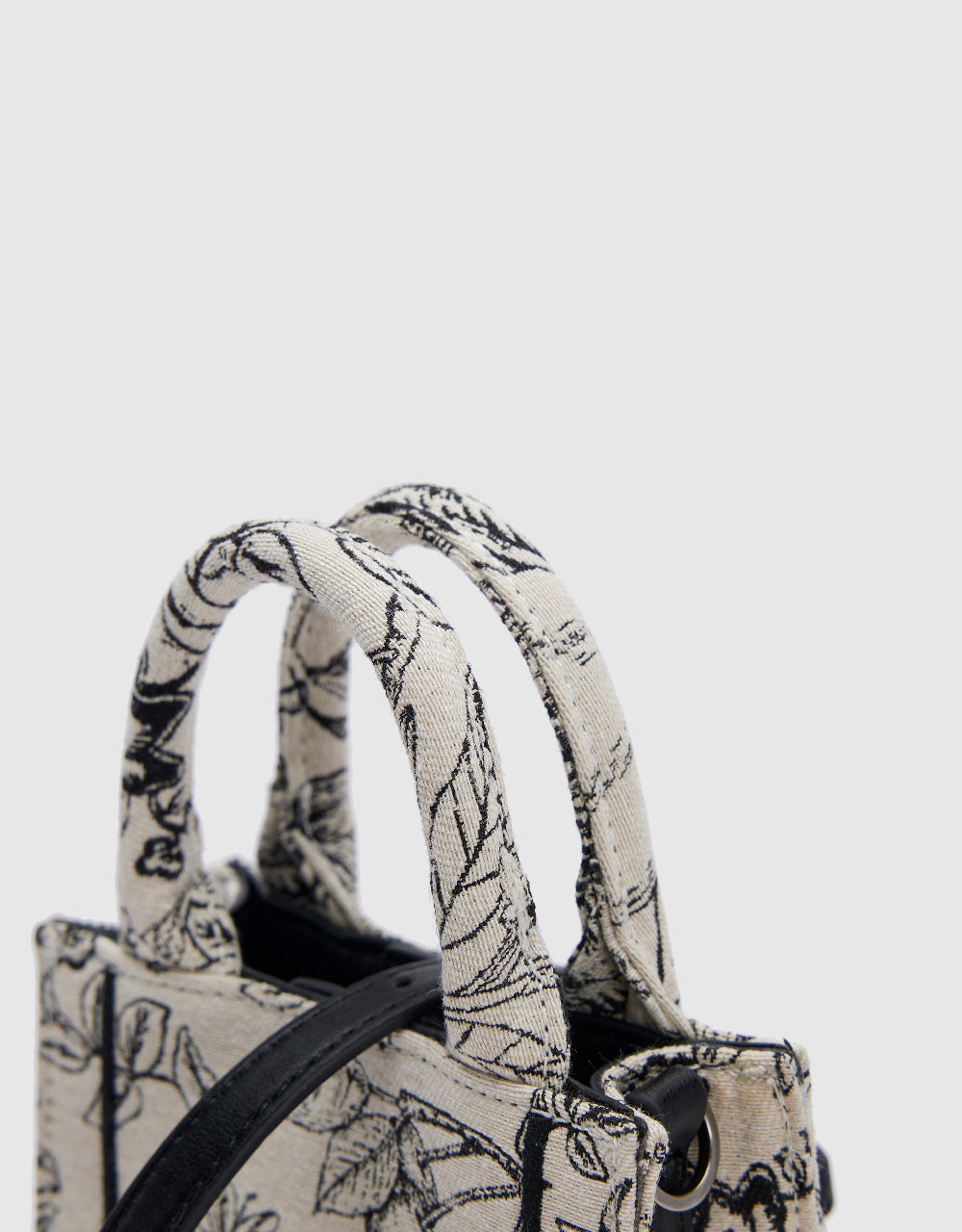 Flowers Printed Shoulder Bag
