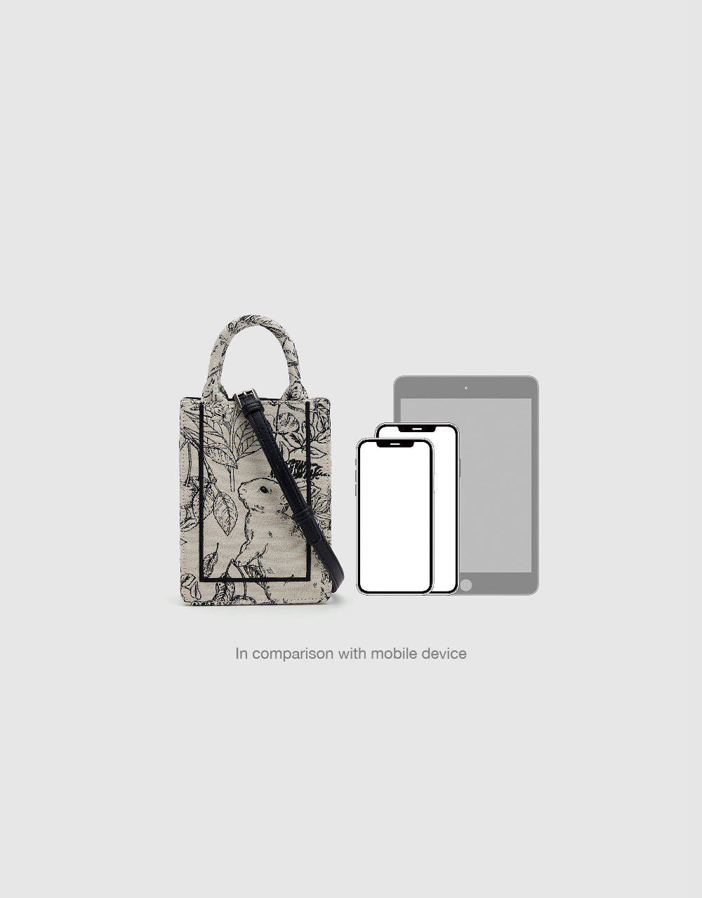 Flowers Printed Shoulder Bag