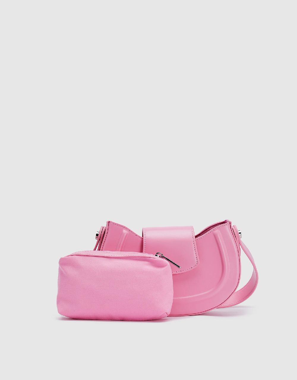 2 In 1 Vegan Leather Shoulder Bag