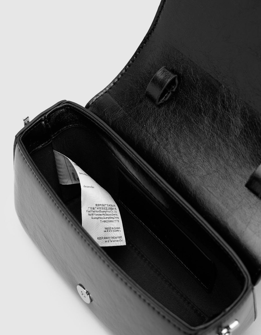 Shoulder Bag With Coordinates Plate