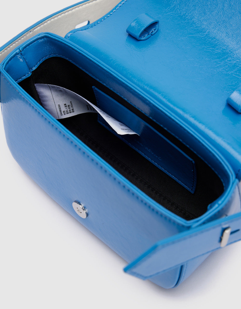 Shoulder Bag With Coordinates Plate
