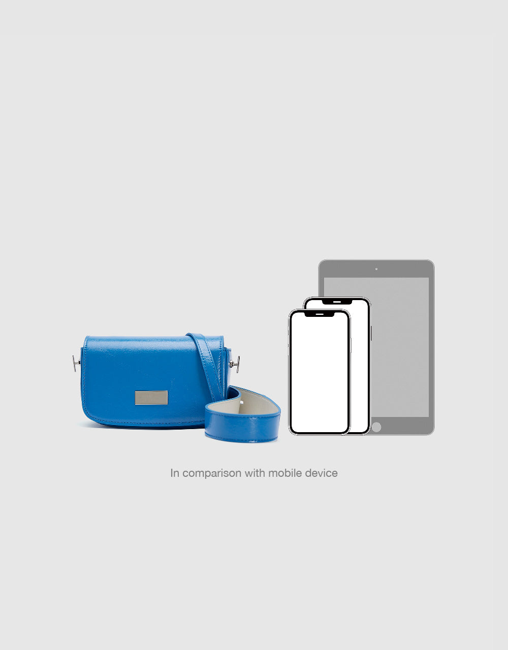 Shoulder Bag With Coordinates Plate