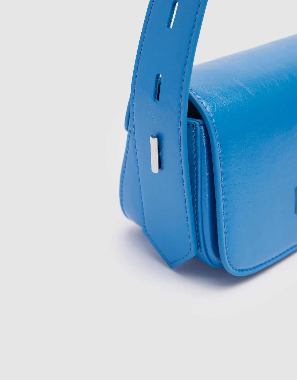 Shoulder Bag With Coordinates Plate