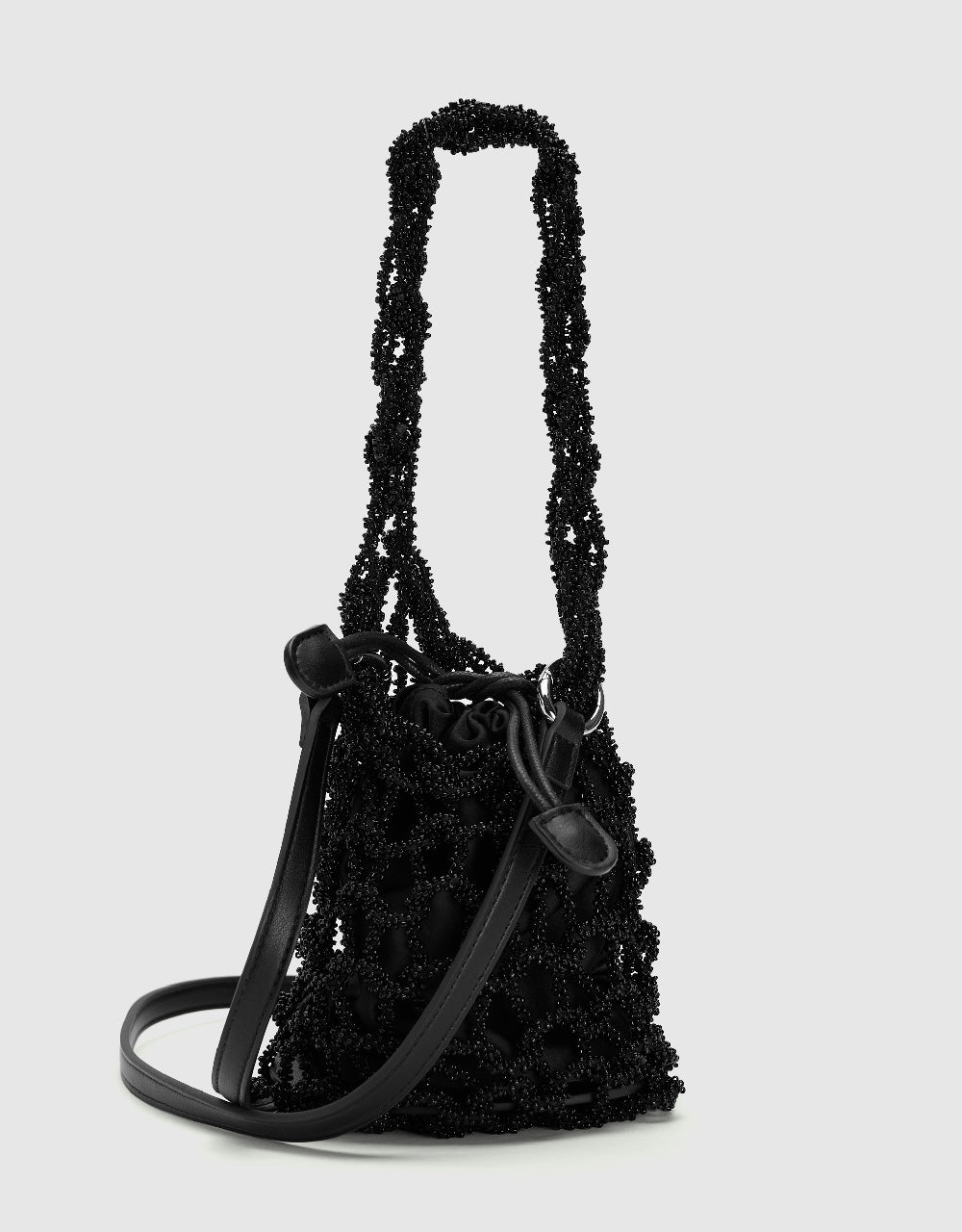 Fishnet Décor Shoulder Bag