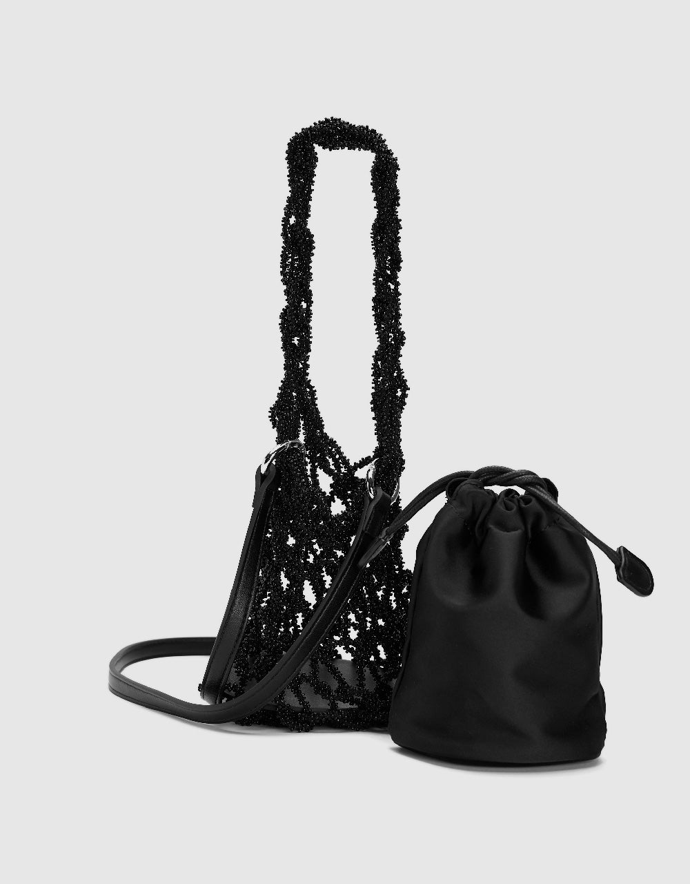 Fishnet Décor Shoulder Bag