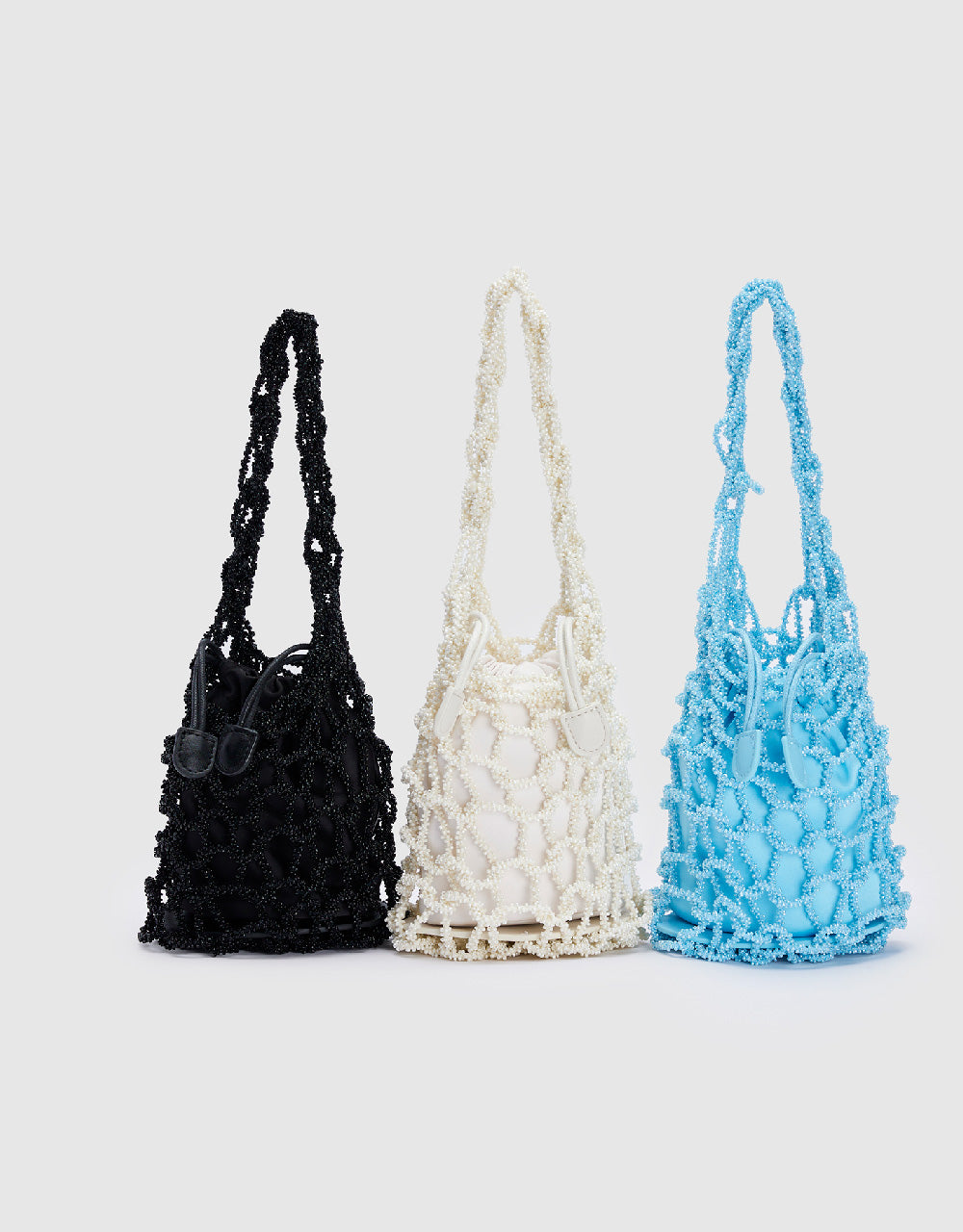 Fishnet Décor Shoulder Bag