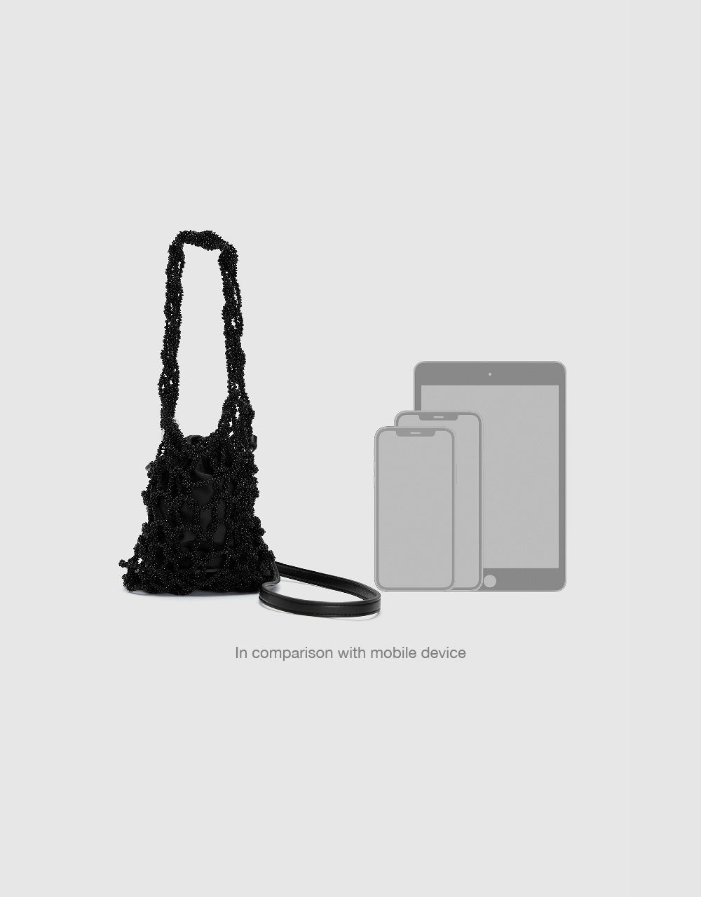Fishnet Décor Shoulder Bag