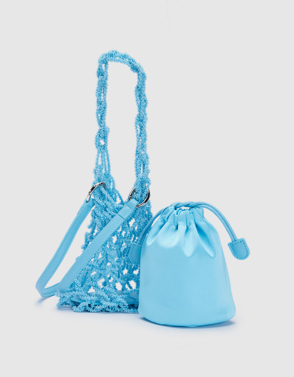 Fishnet Décor Shoulder Bag