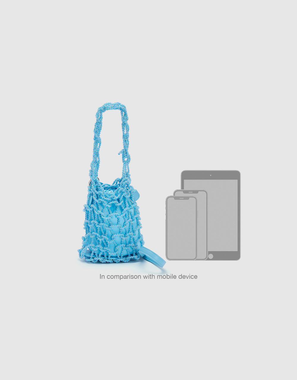Fishnet Décor Shoulder Bag