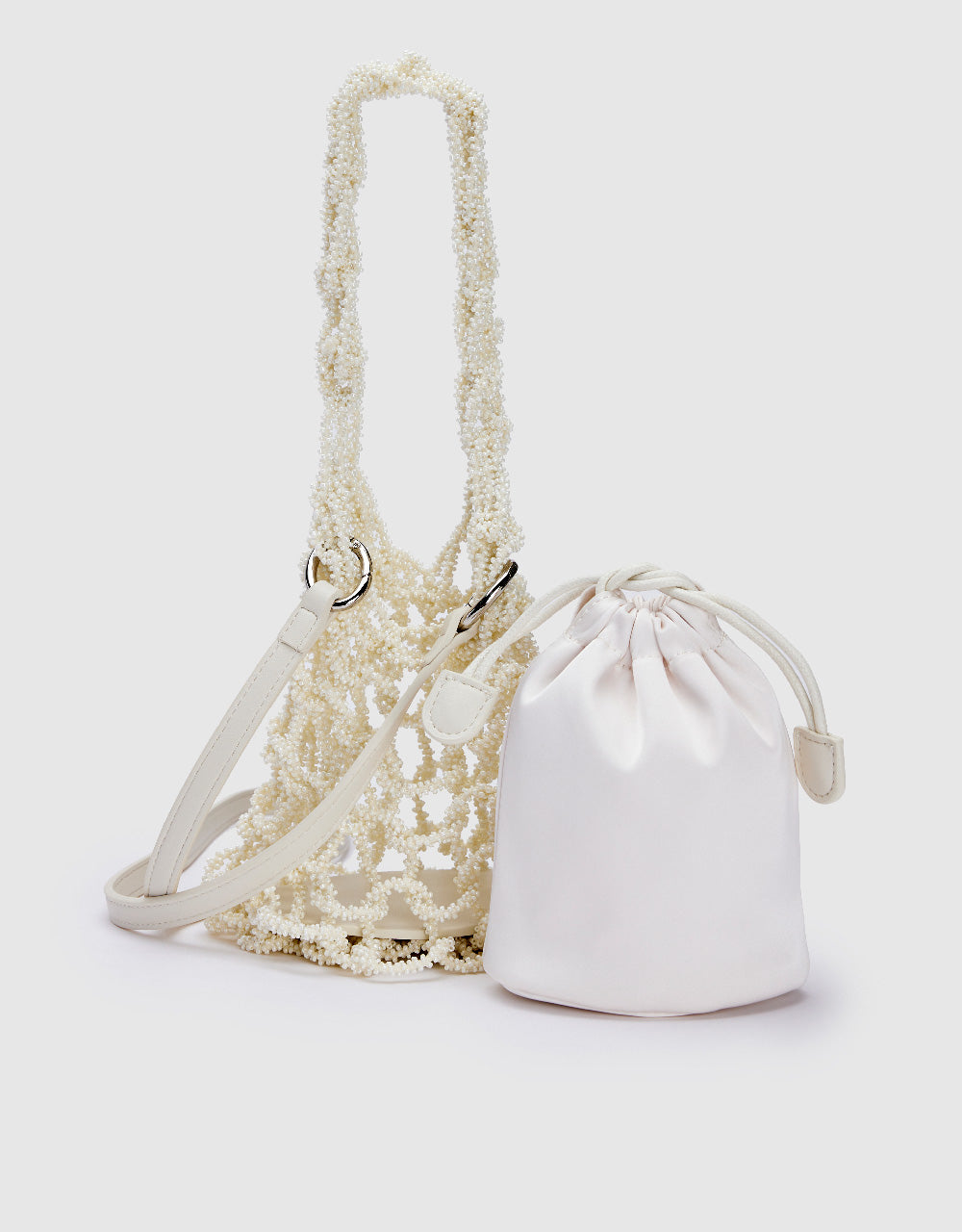 Fishnet Décor Shoulder Bag