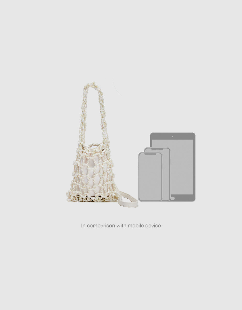 Fishnet Décor Shoulder Bag