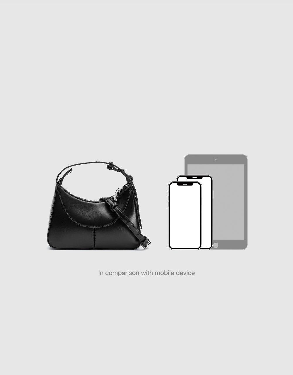Vegan Leather Baguette Bag
