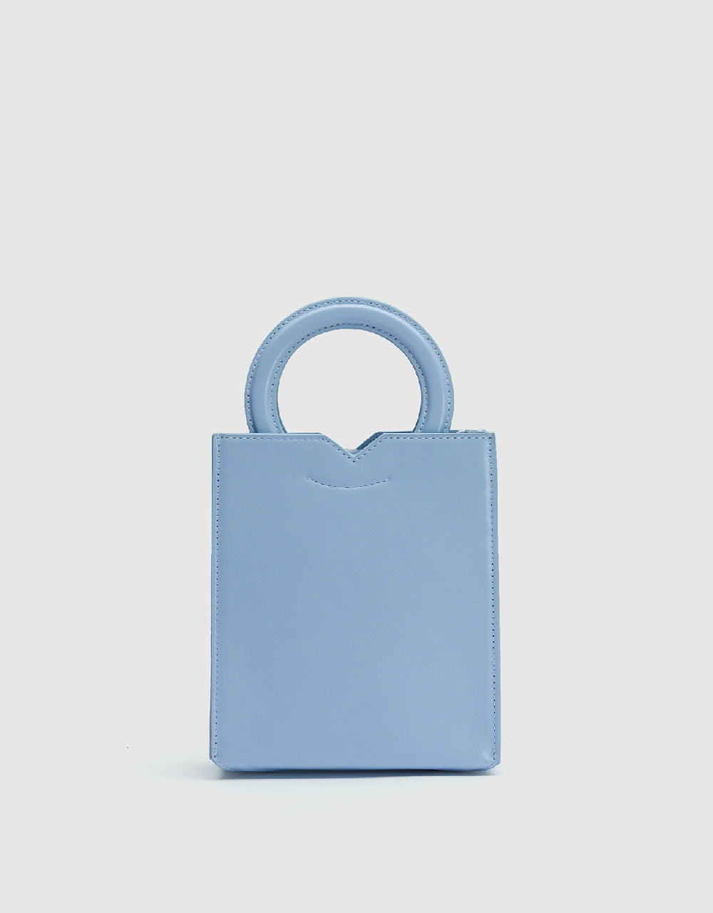Embossed Vegan Leather Shoulder Bag