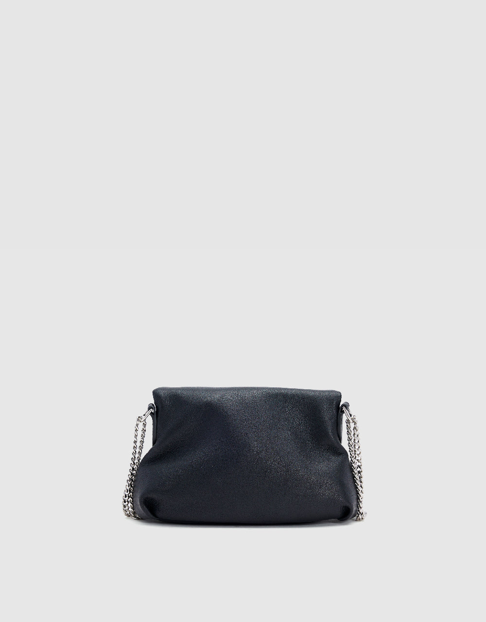 Zipper Front Vegan Leather Shoulder Bag