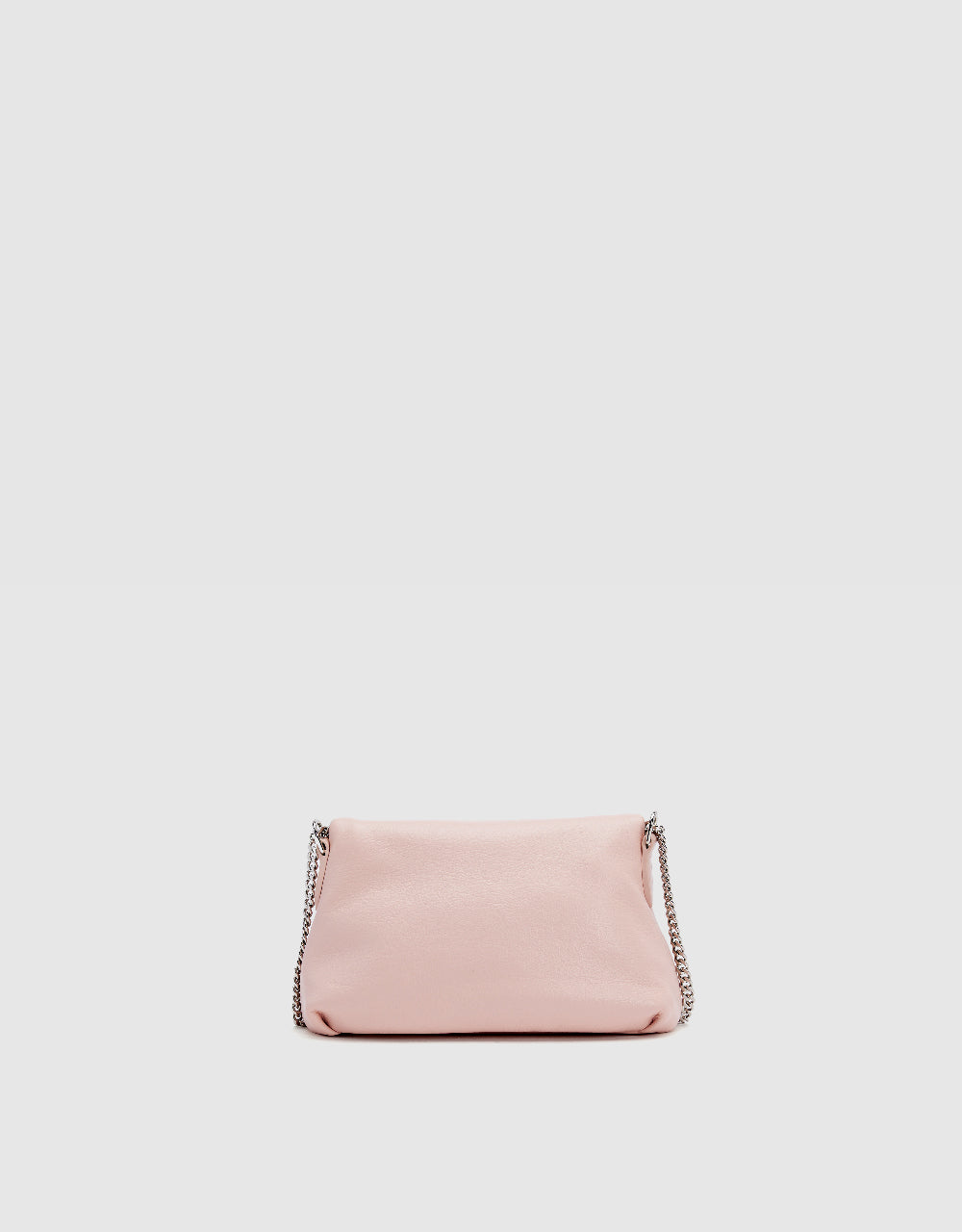 Zipper Front Vegan Leather Shoulder Bag