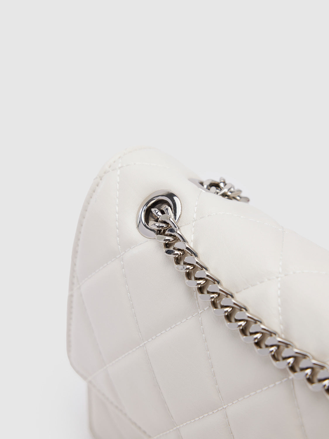 Quilt Embossed Vegan Leather Shoulder Bag