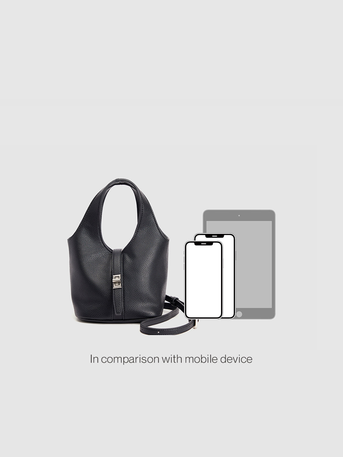 Litchi Embossed Vegan Leather Shoulder Bag