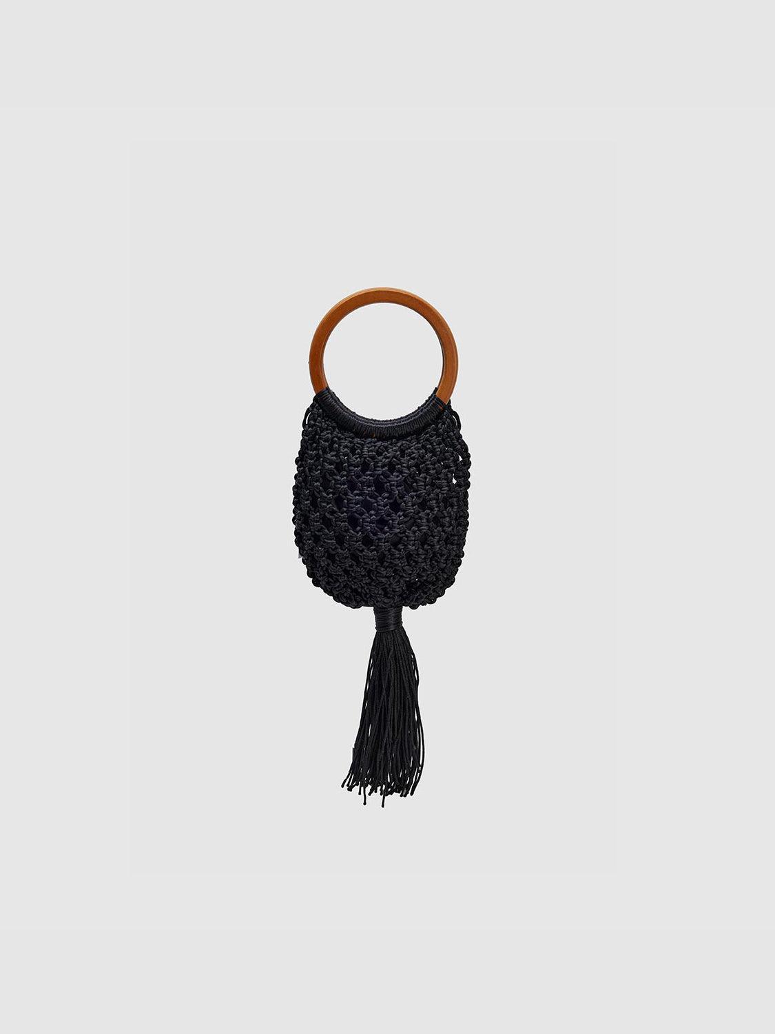 Ring Handle Crochet Handbags