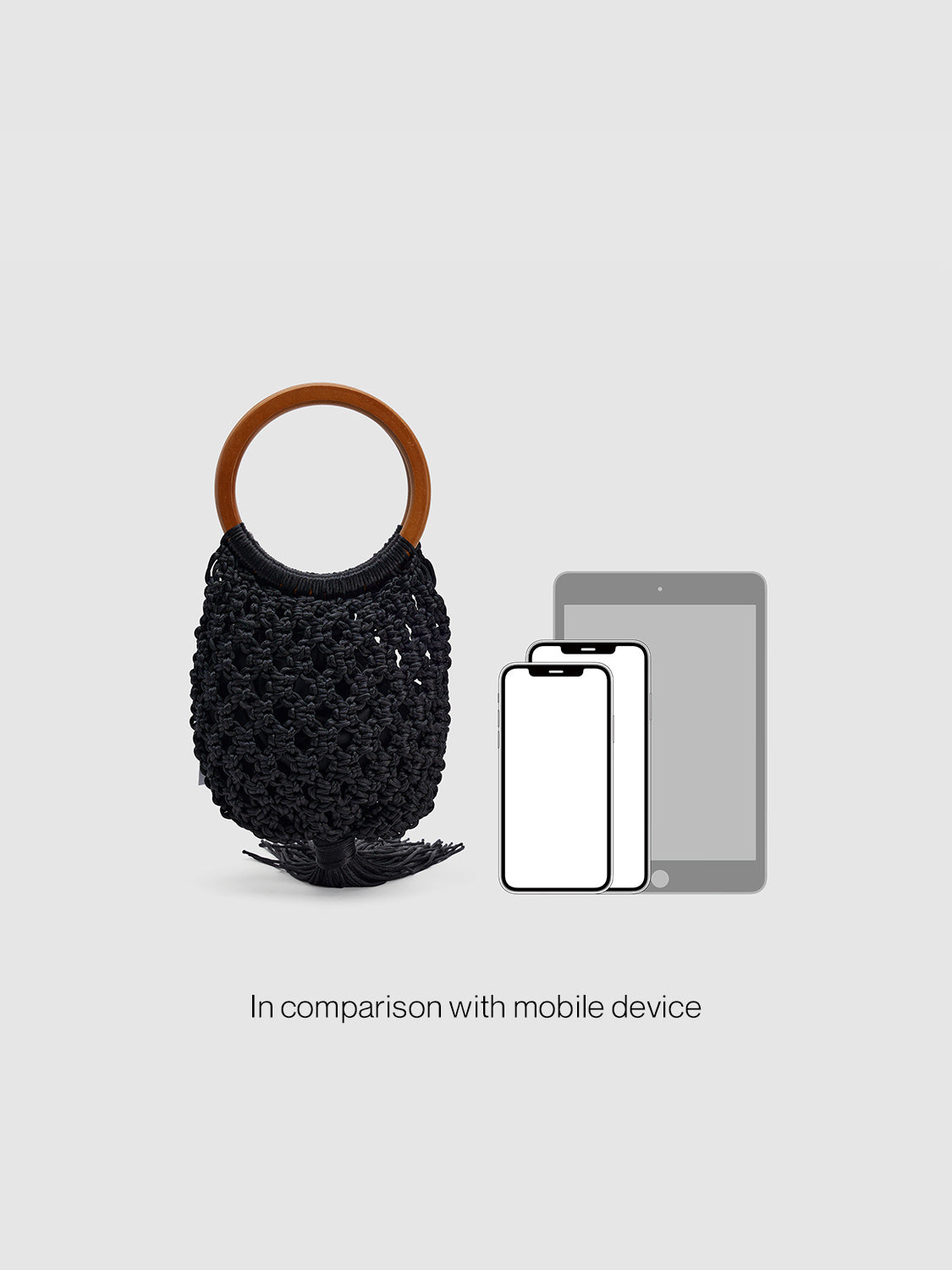 Ring Handle Crochet Handbags