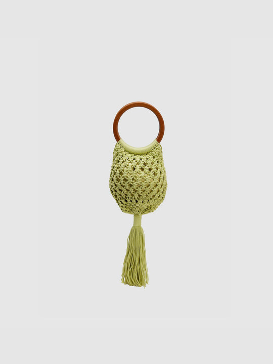Ring Handle Crochet Handbags