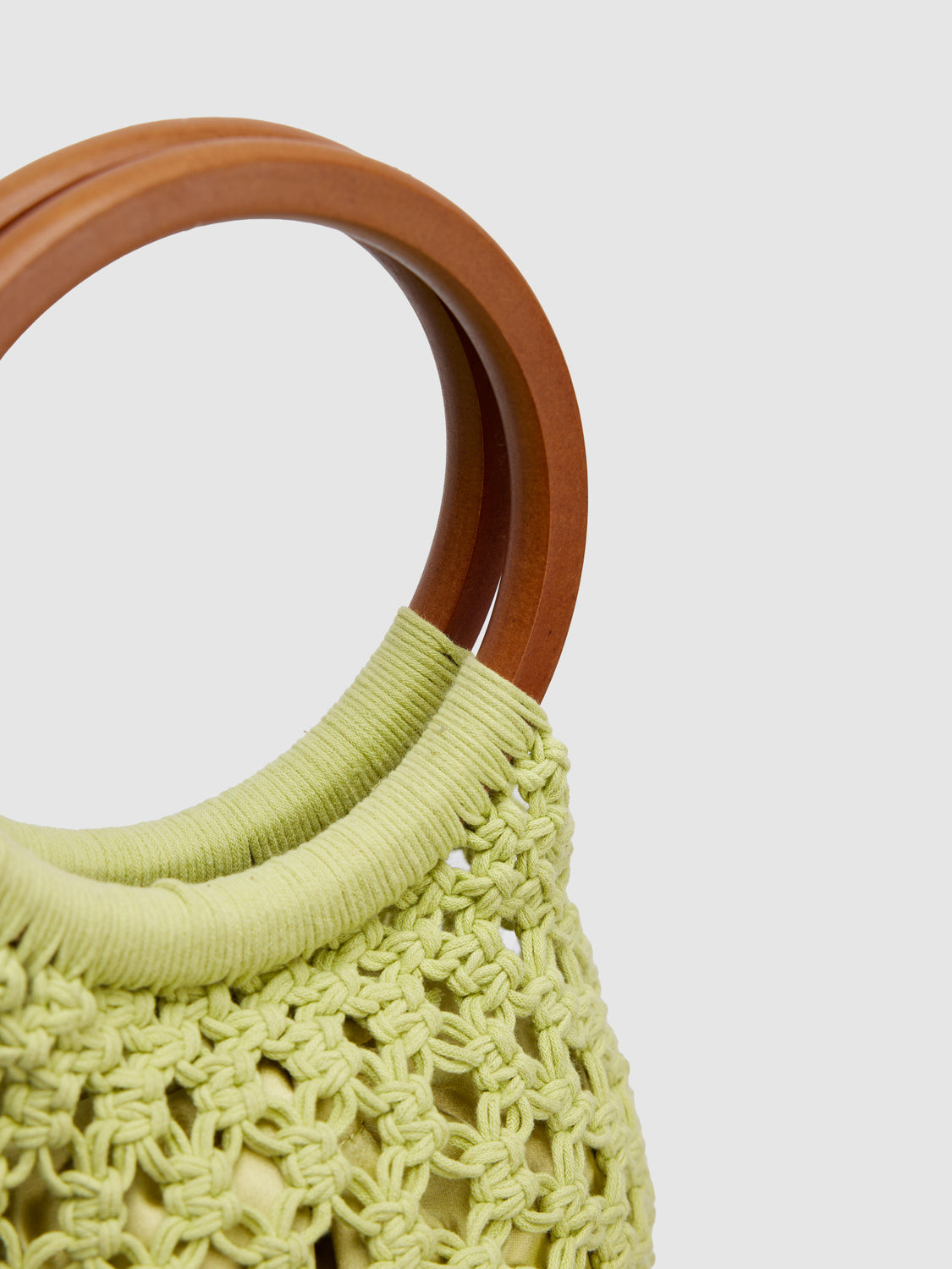 Ring Handle Crochet Handbags