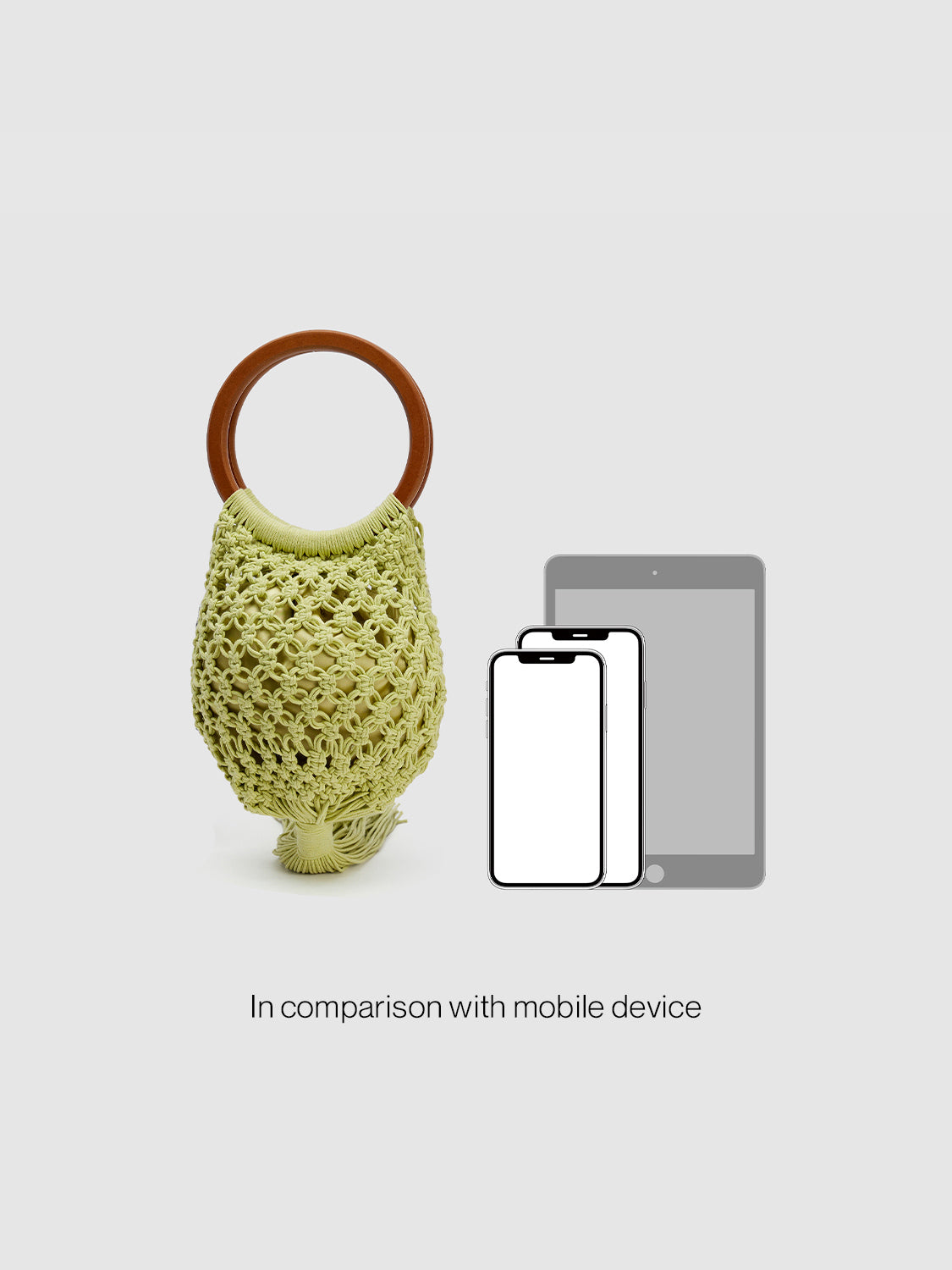 Ring Handle Crochet Handbags