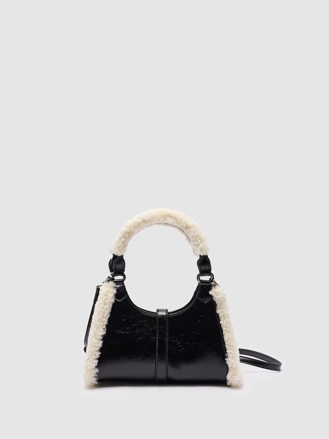 Contrast Handle Shoulder Bags