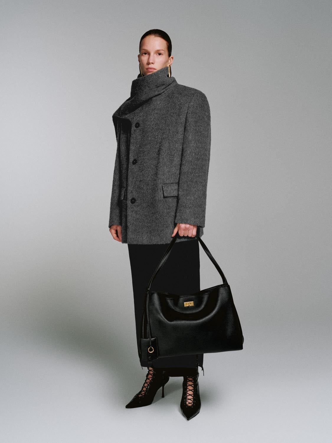 Vegan Leather Oversize Shoulder Bags