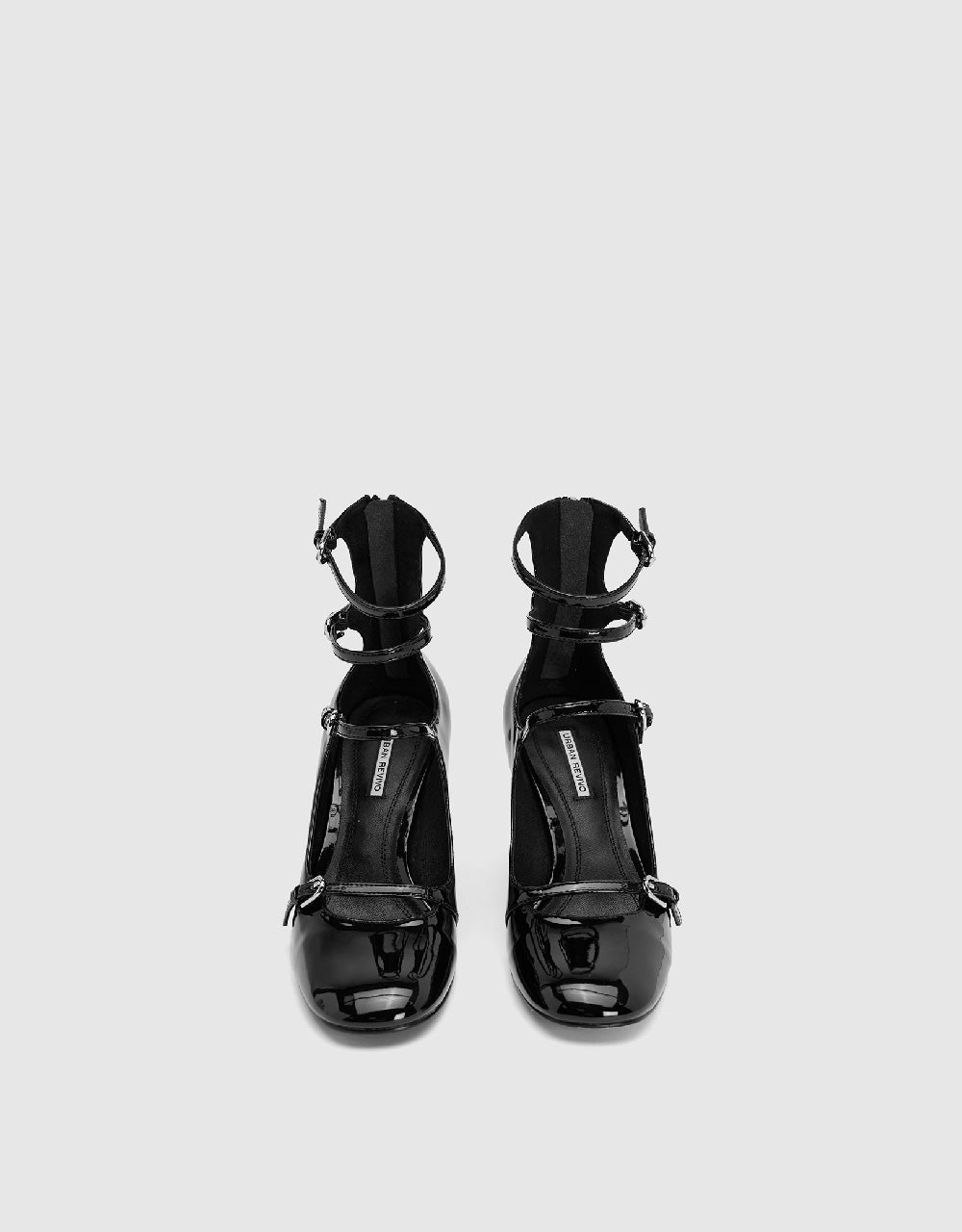 Vegan Leather Round Toe Pumps
