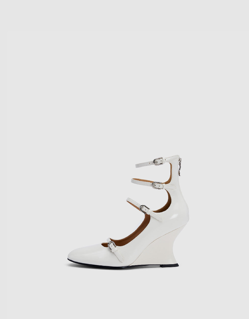 Vegan Leather Round Toe Pumps