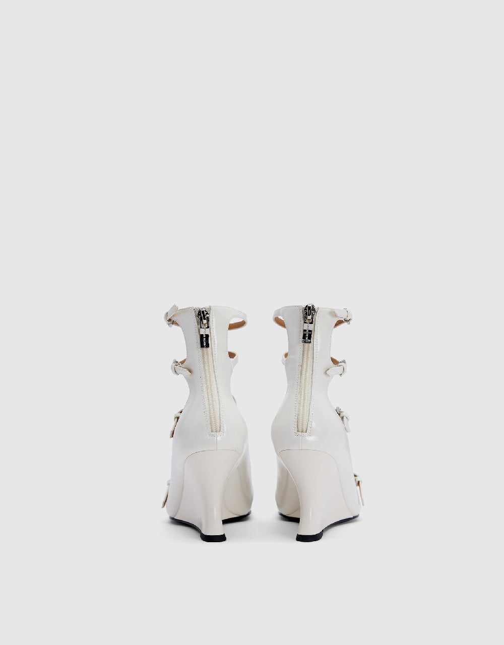 Vegan Leather Round Toe Pumps