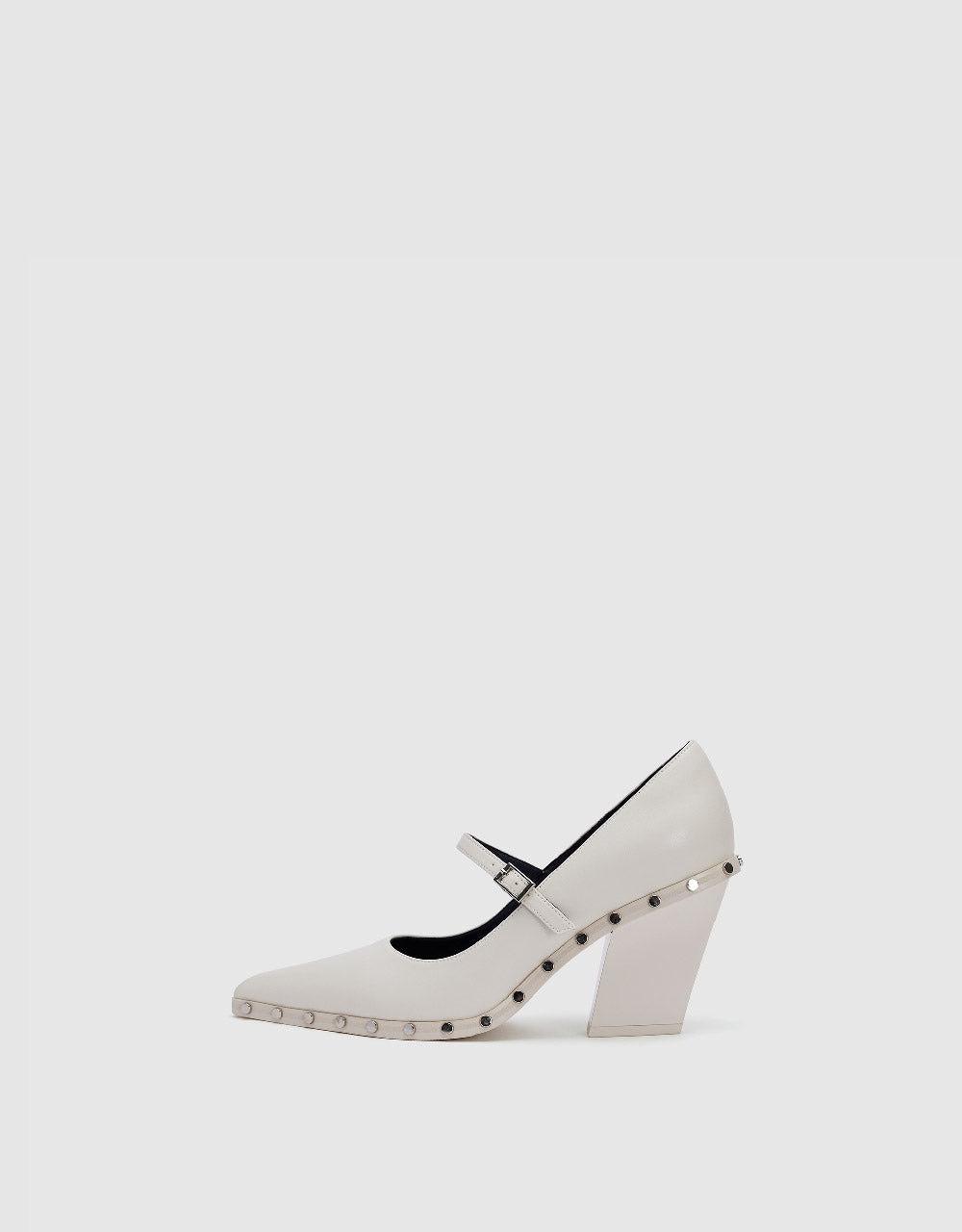 Studded Décor Pointed Toe Pumps